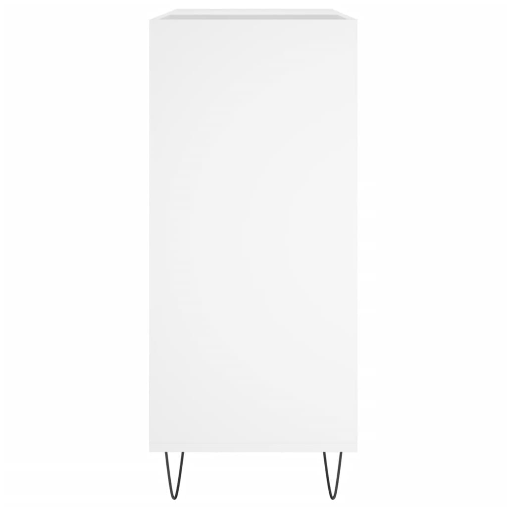 Armoire à disques blanc 84,5x38x89 cm bois d'ingénierie - XIOS