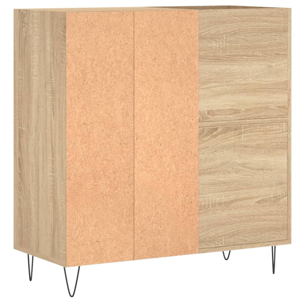 Armoire à disques chêne sonoma 84,5x38x89 cm bois d'ingénierie - XIOS