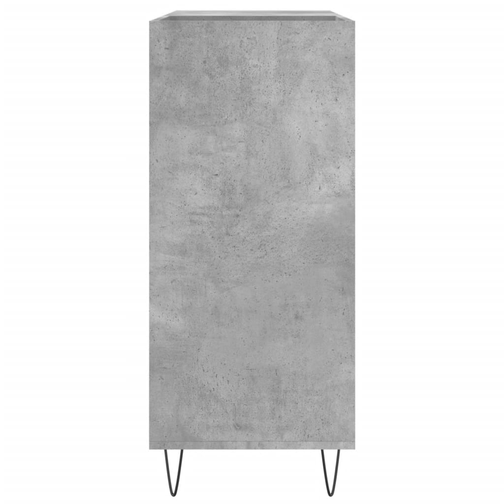 Armoire à disques gris béton 84,5x38x89 cm bois d'ingénierie - XIOS