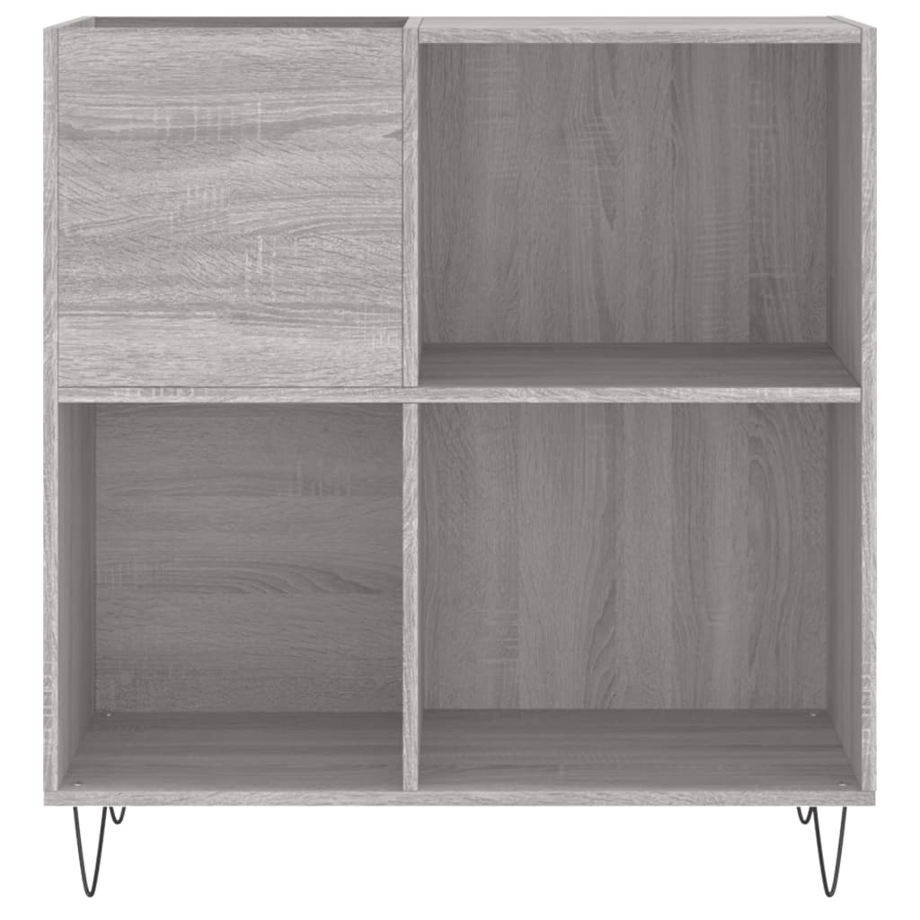 Armoire à disques sonoma gris 84,5x38x89 cm bois d'ingénierie - XIOS