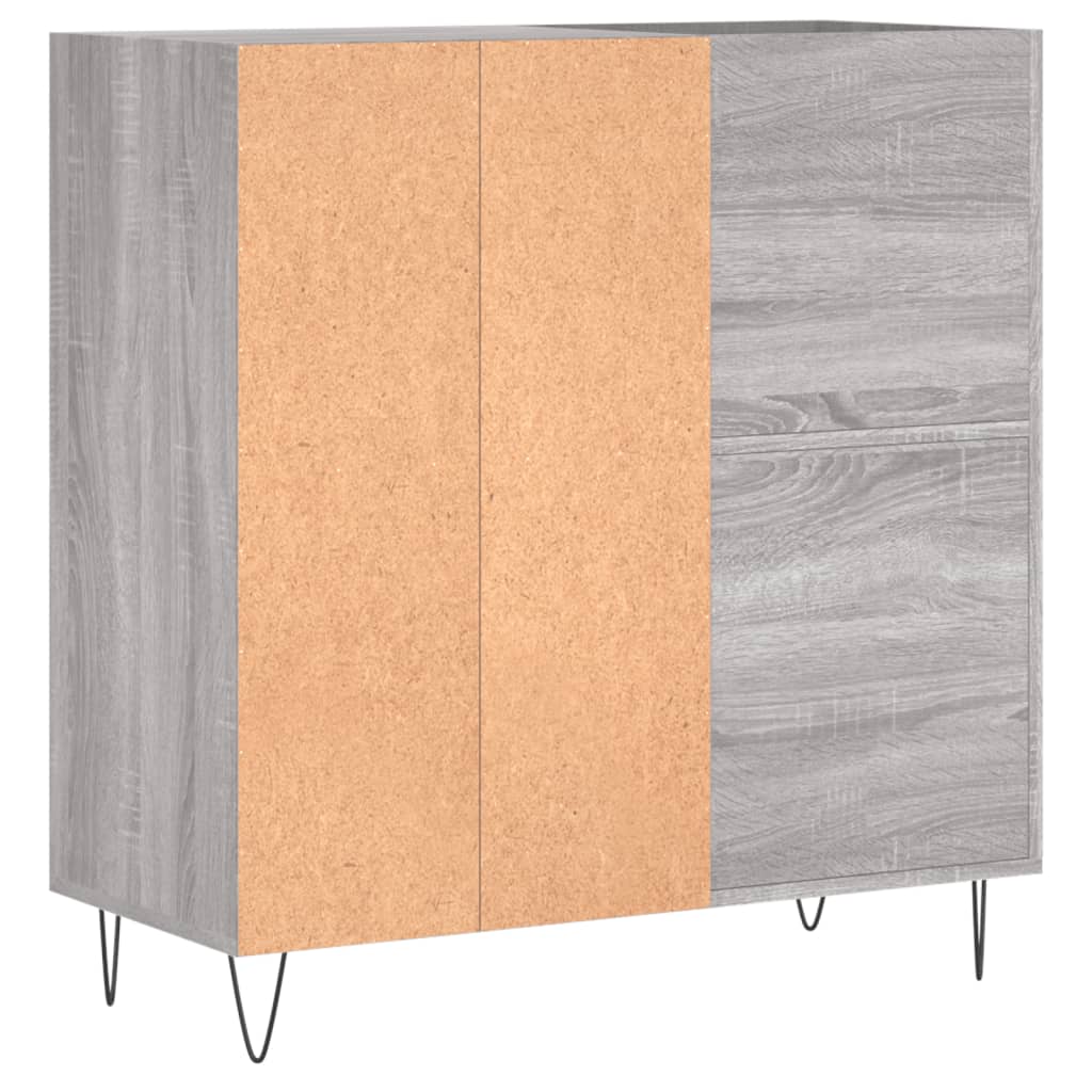 Armoire à disques sonoma gris 84,5x38x89 cm bois d'ingénierie - XIOS