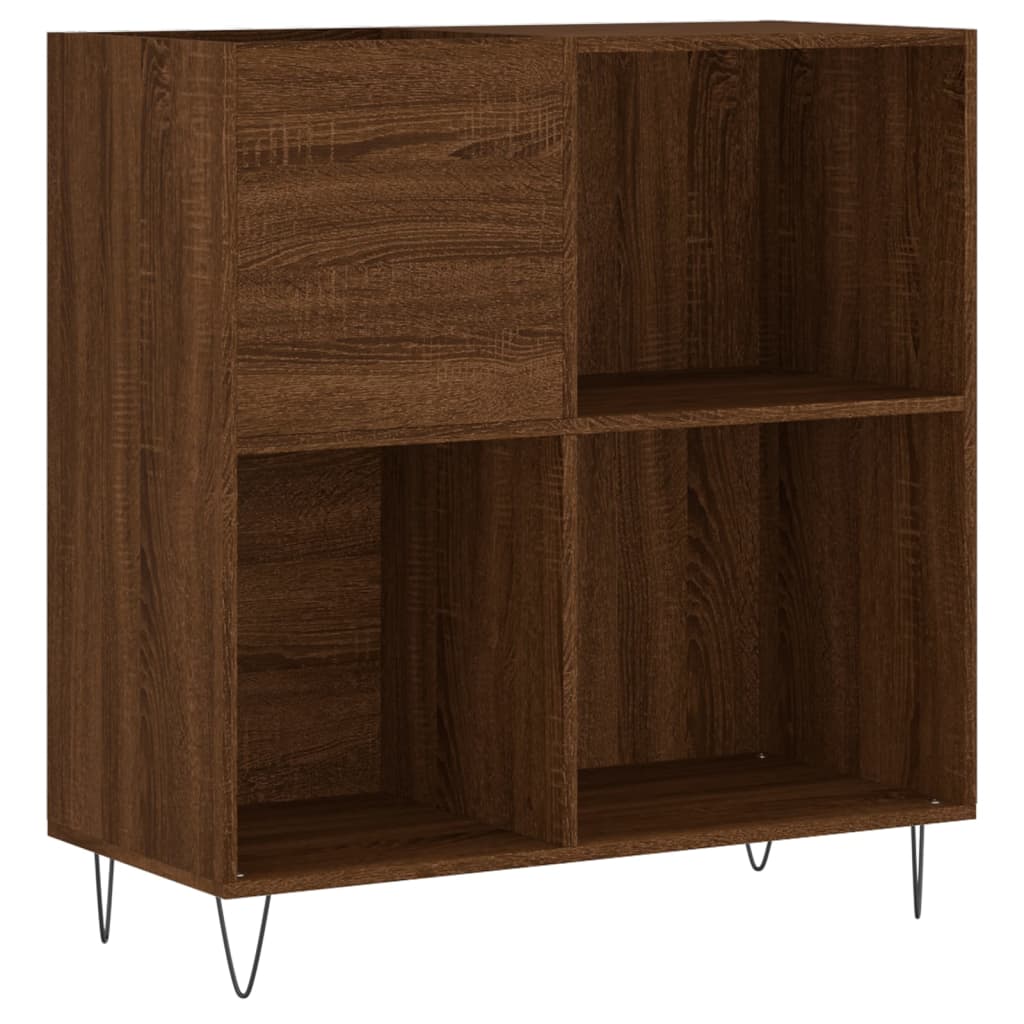 Armoire à disques chêne marron 84,5x38x89 cm bois d'ingénierie - XIOS