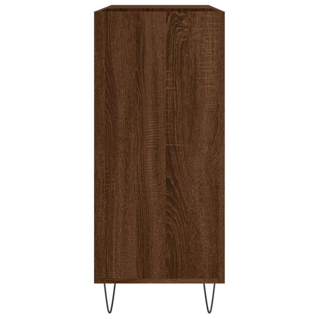 Armoire à disques chêne marron 84,5x38x89 cm bois d'ingénierie - XIOS
