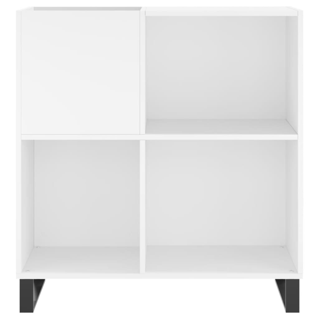 Armoire à disques blanc 84,5x38x89 cm bois d'ingénierie - XIOS