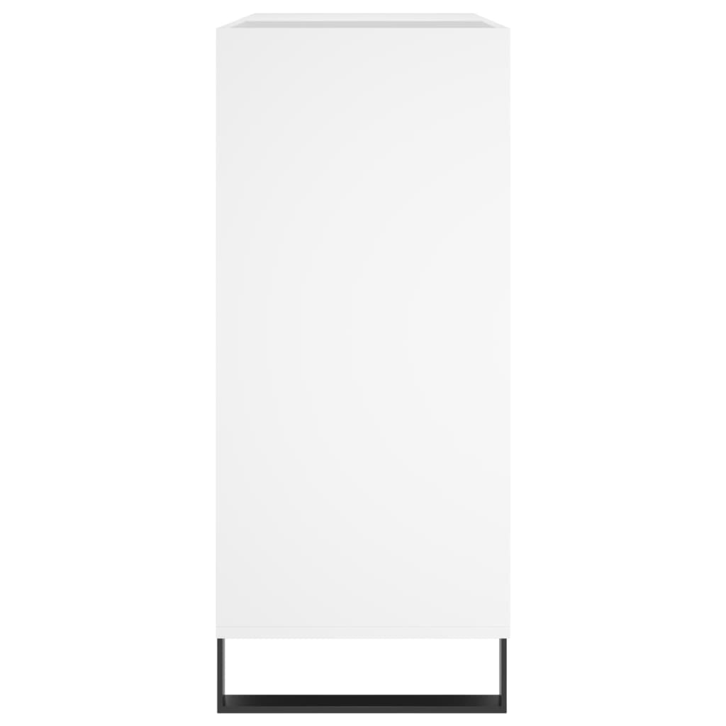 Armoire à disques blanc 84,5x38x89 cm bois d'ingénierie - XIOS