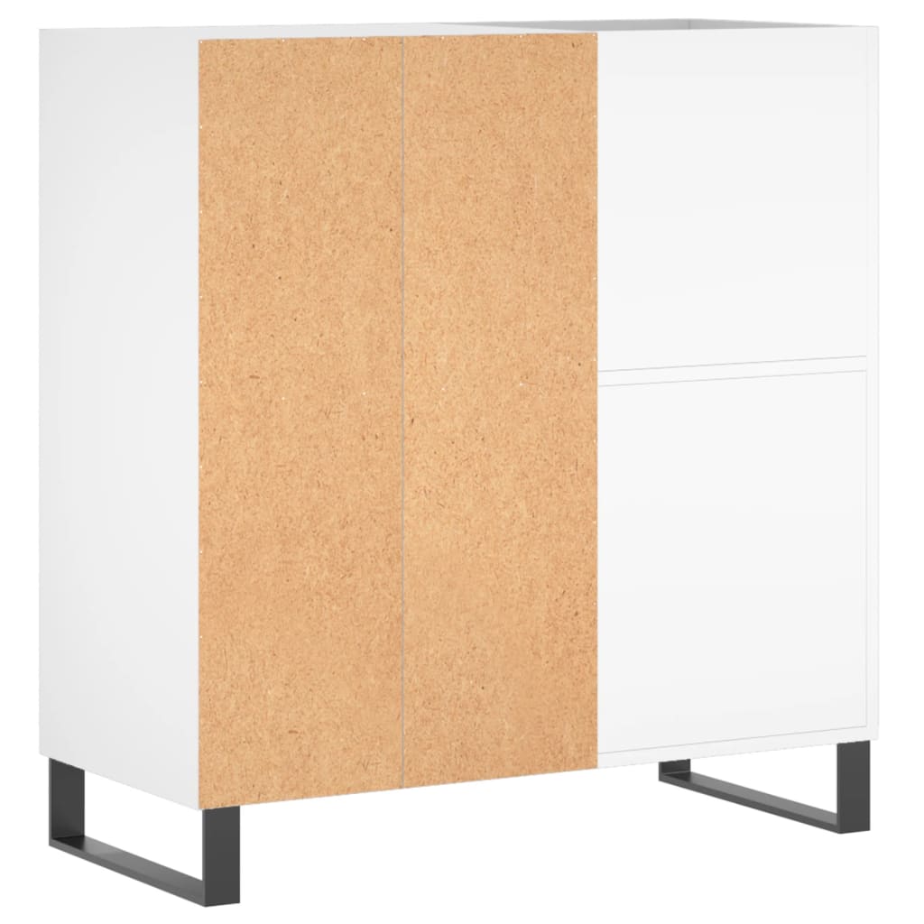 Armoire à disques blanc 84,5x38x89 cm bois d'ingénierie - XIOS