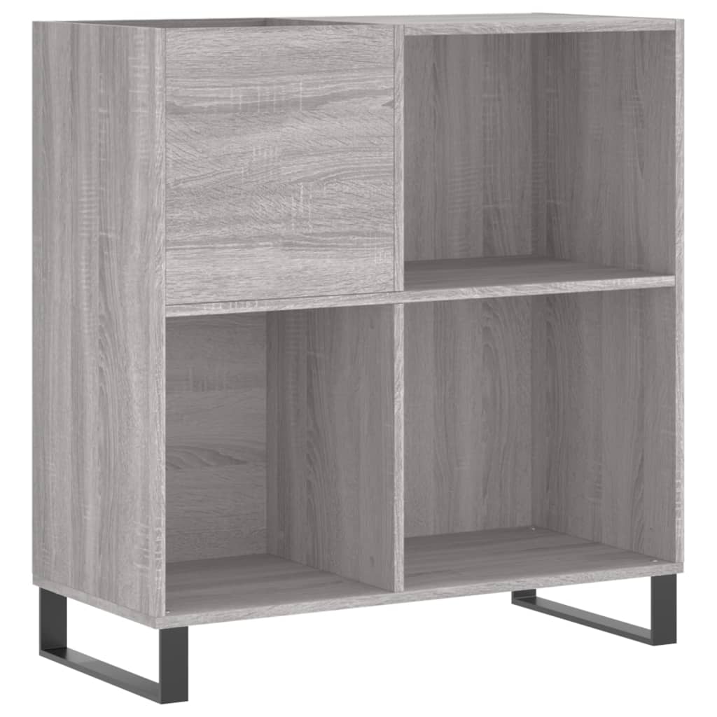 Armoire à disques sonoma gris 84,5x38x89 cm bois d'ingénierie - XIOS