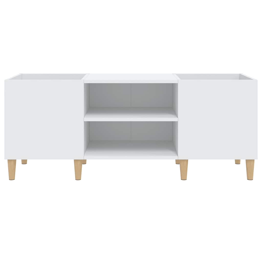 Meuble à disques Blanc 121x38x48 cm Bois d'ingénierie - XIOS