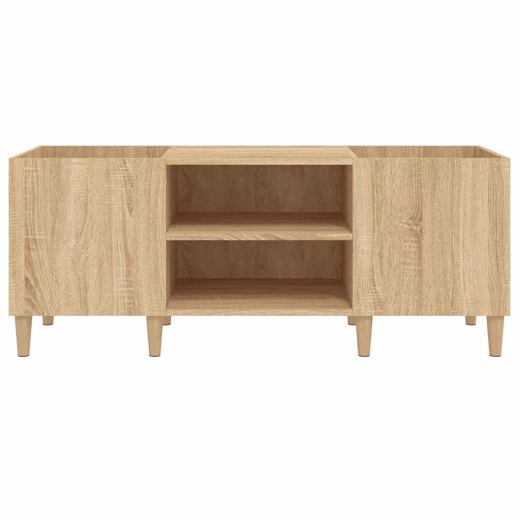 Meuble à disques Chêne Sonoma 121x38x48 cm Bois d'ingénierie - XIOS
