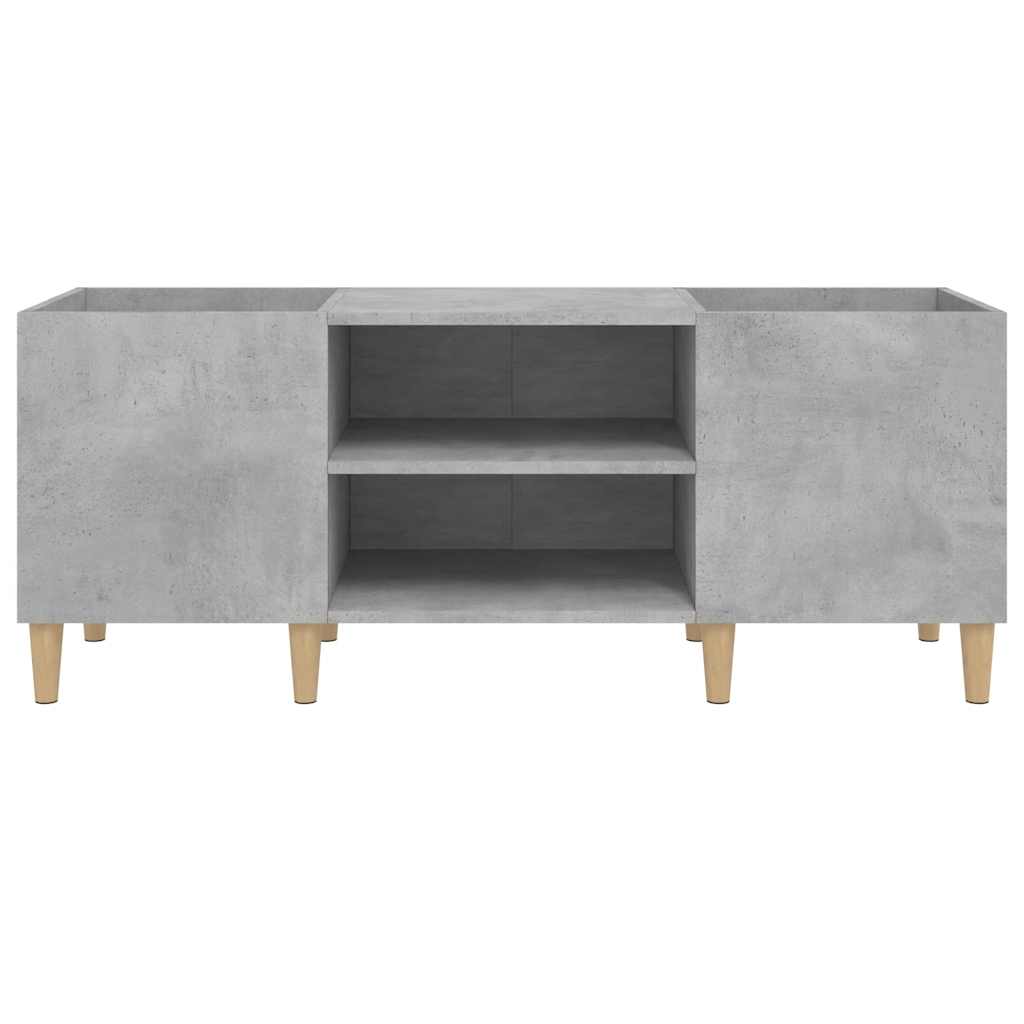 Armoire à disques gris béton 121x38x48 cm bois d'ingénierie - XIOS