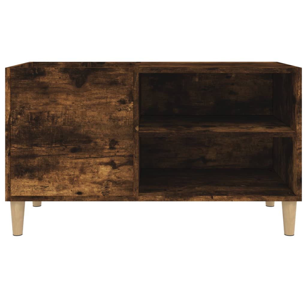 Armoire à disques chêne fumé 84,5x38x48 cm bois d'ingénierie - XIOS