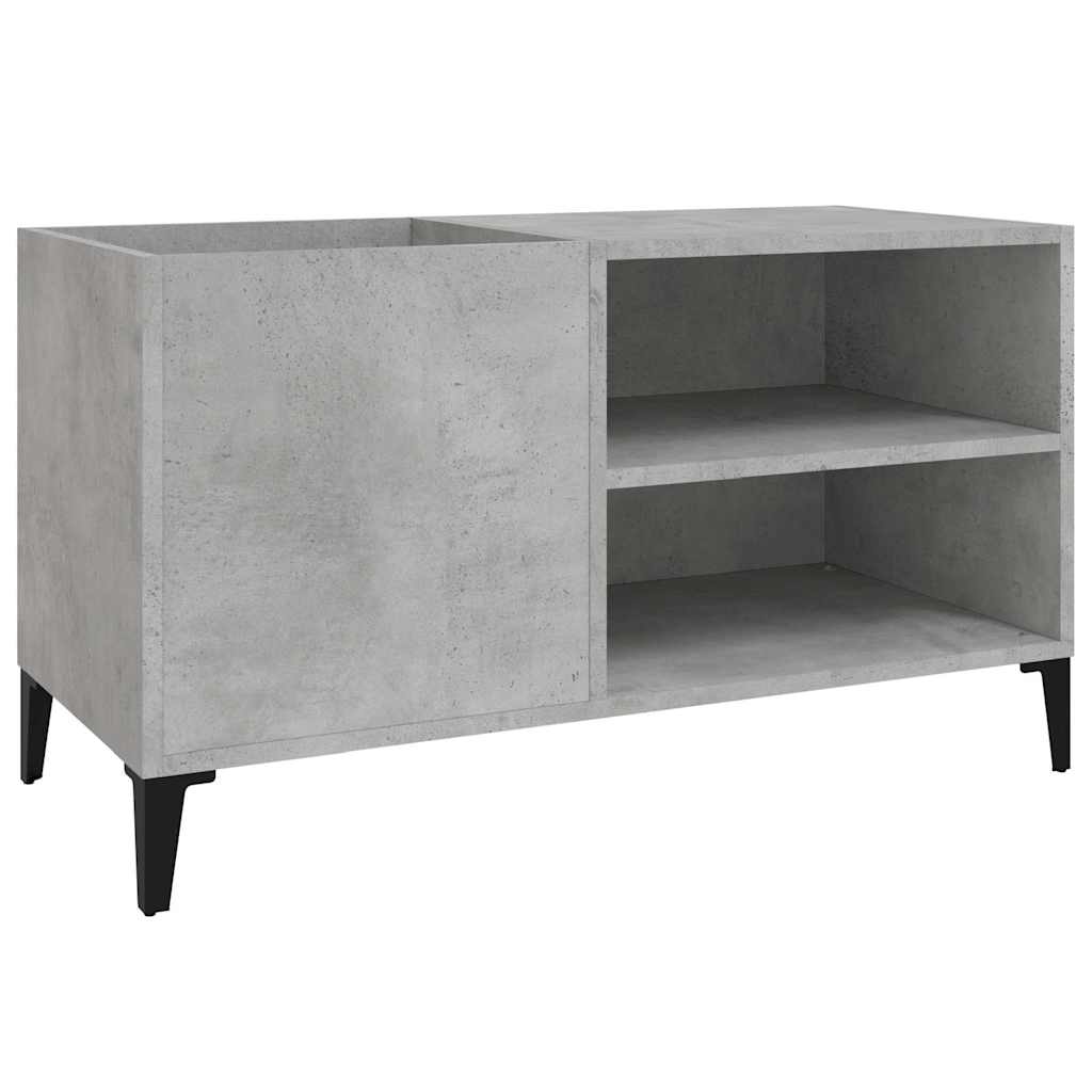Armoire à disques gris béton 84,5x38x48 cm bois d'ingénierie - XIOS