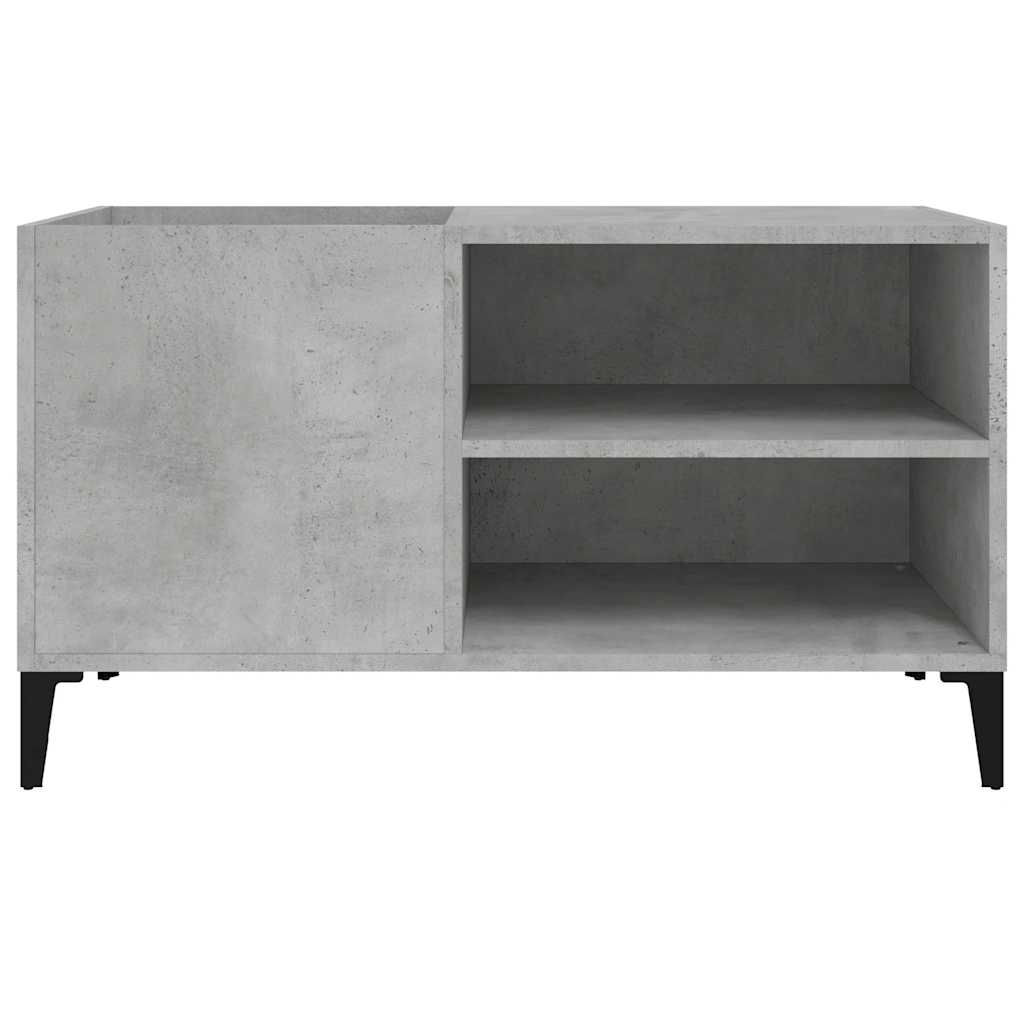 Armoire à disques gris béton 84,5x38x48 cm bois d'ingénierie - XIOS