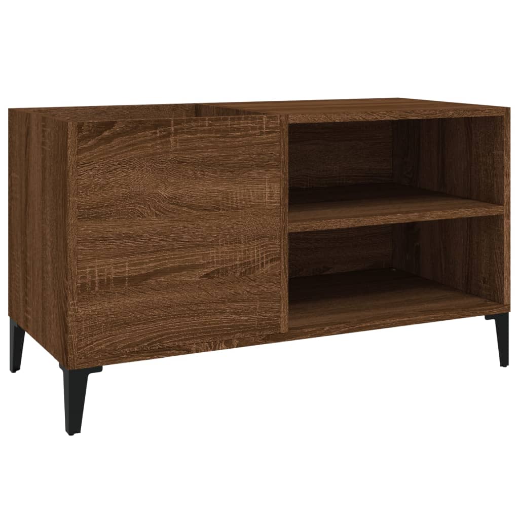 Armoire à disques chêne marron 84,5x38x48 cm bois d'ingénierie - XIOS