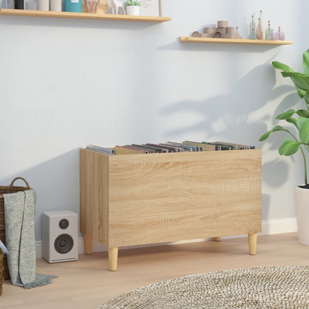 Armoire à disques chêne sonoma 74,5x38x48 cm bois d'ingénierie - XIOS