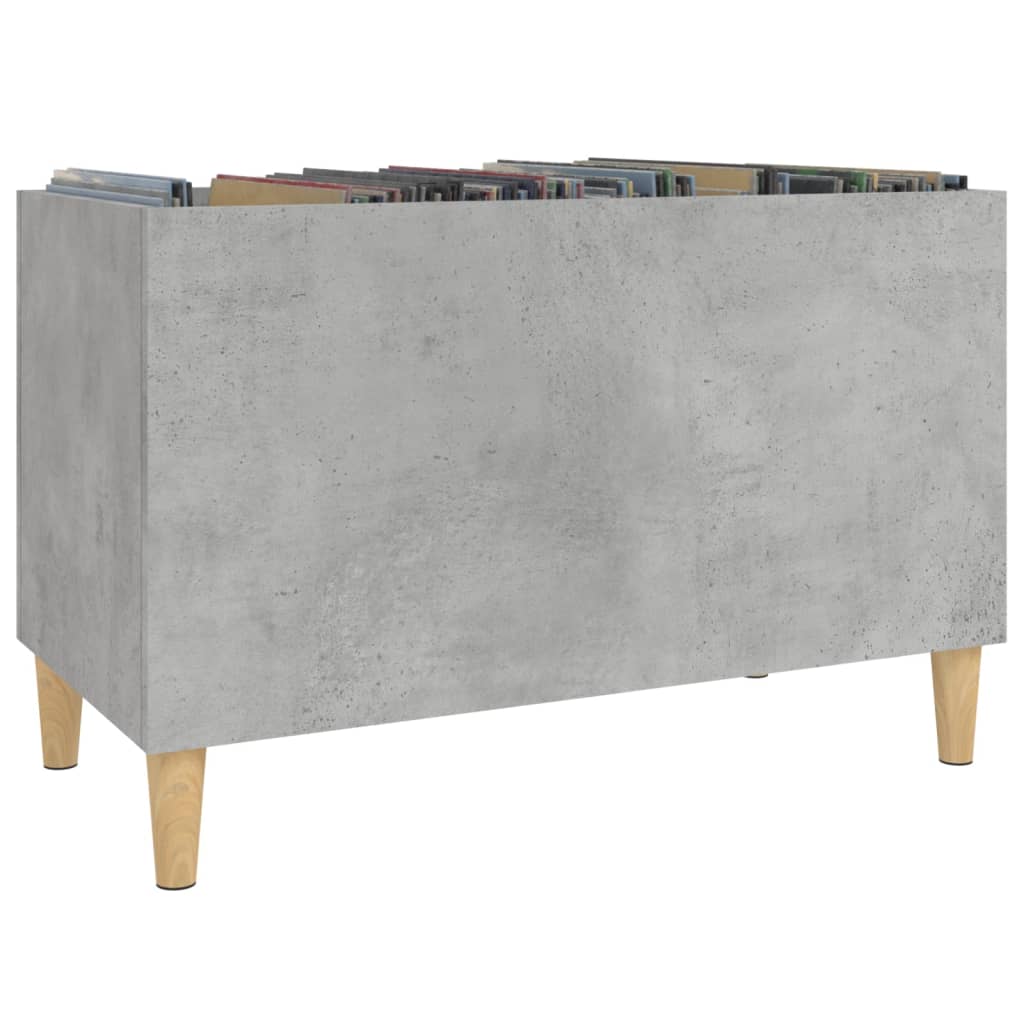 Armoire à disques gris béton 74,5x38x48 cm bois d'ingénierie - XIOS