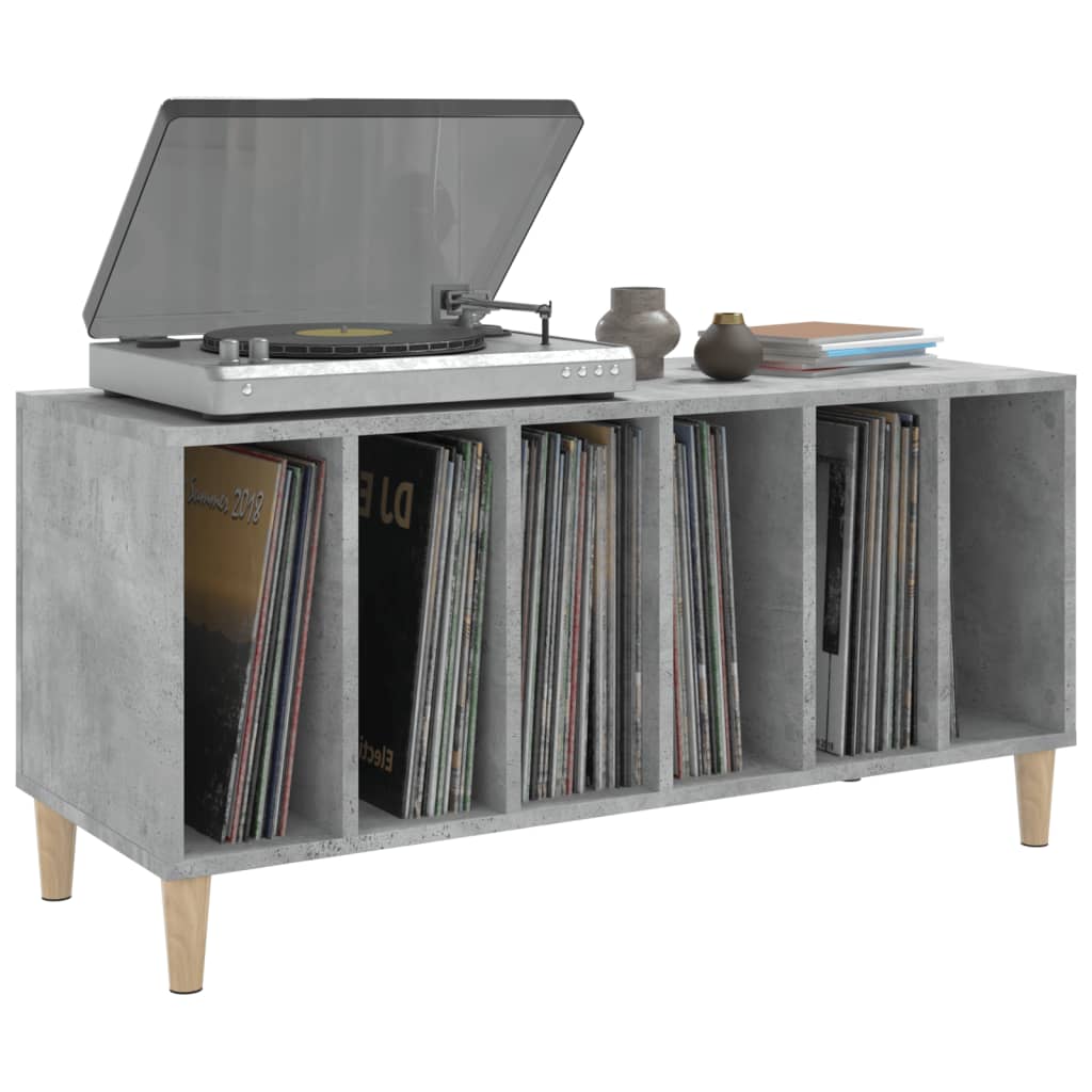Armoire à disques gris béton 100x38x48 cm bois d'ingénierie - XIOS