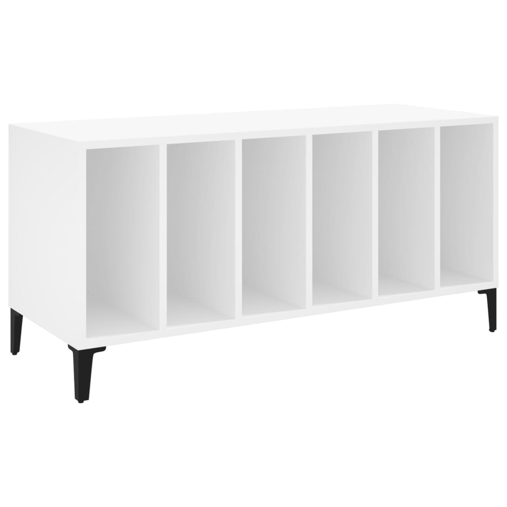 Armoire à disques blanc 100x38x48 cm bois d'ingénierie - XIOS