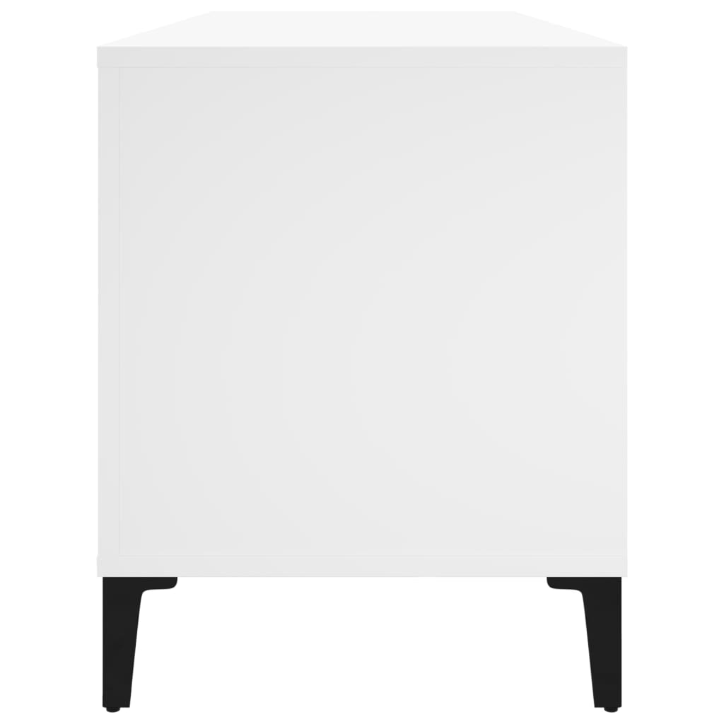 Armoire à disques blanc 100x38x48 cm bois d'ingénierie - XIOS