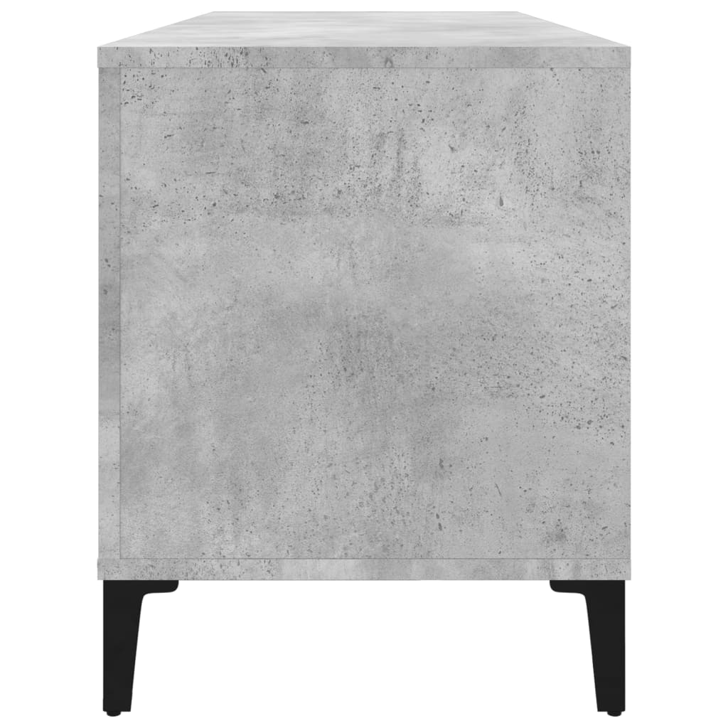 Armoire à disques gris béton 100x38x48 cm bois d'ingénierie - XIOS