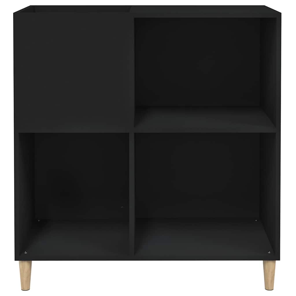 Armoire à disques noir 84,5x38x89 cm bois d'ingénierie - XIOS