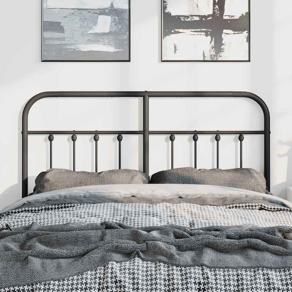 Tête de lit de remplacement métal noir 150 cm - XIOS