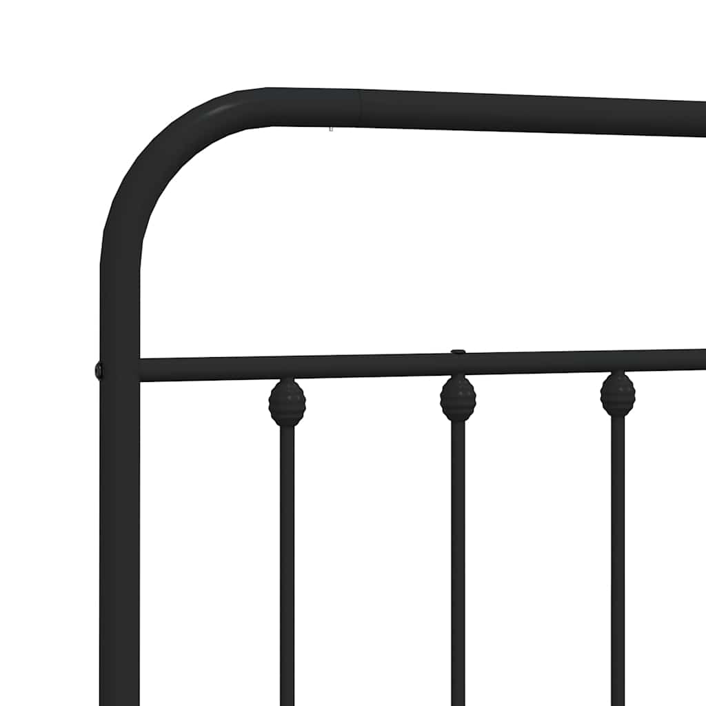 Tête de lit de remplacement métal noir 150 cm - XIOS