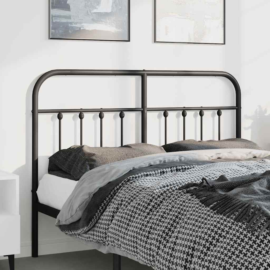 Tête de lit de remplacement métal noir 150 cm - XIOS