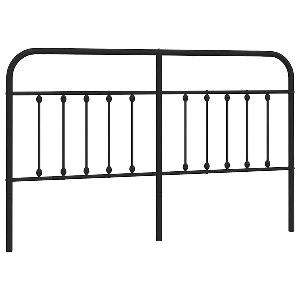 Tête de lit de remplacement métal noir 160 cm - XIOS