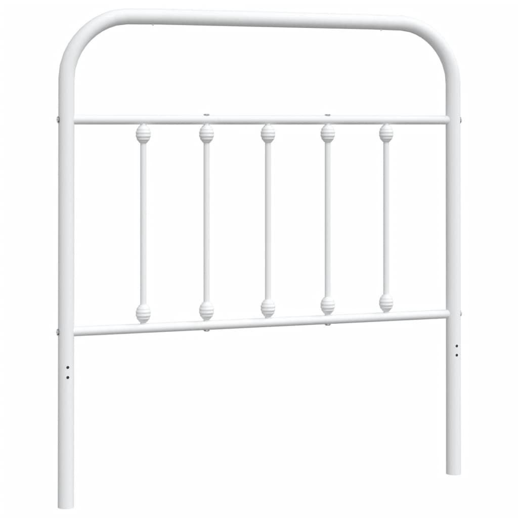 Tête de lit métal blanc 80 cm - XIOS