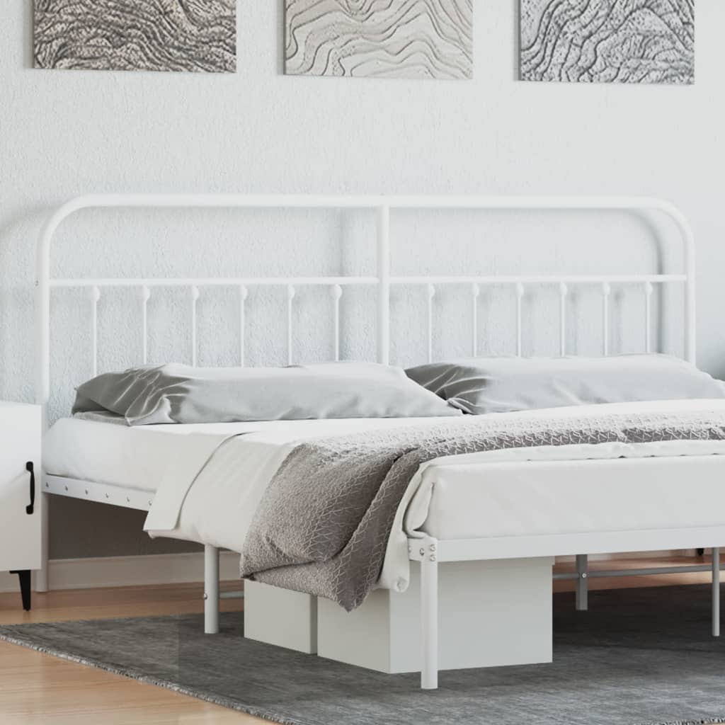 Tête de lit métal blanc 200 cm - XIOS