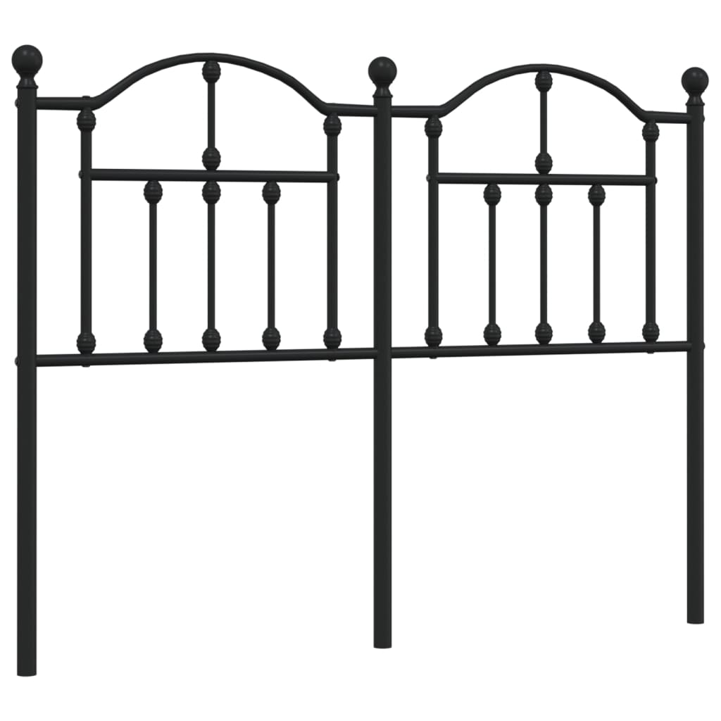 Tête de lit de remplacement métal noir 120 cm - XIOS