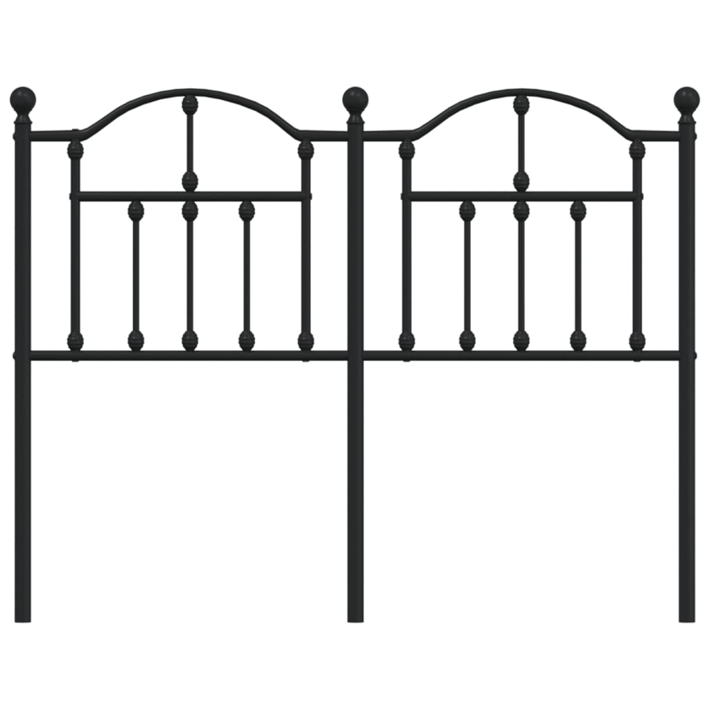 Tête de lit de remplacement métal noir 120 cm - XIOS