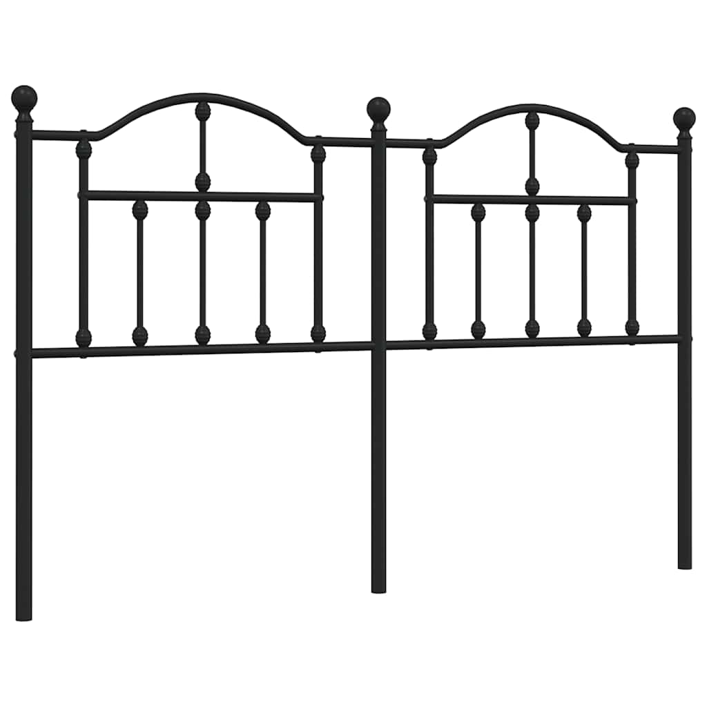 Tête de lit de remplacement métal noir 150 cm - XIOS