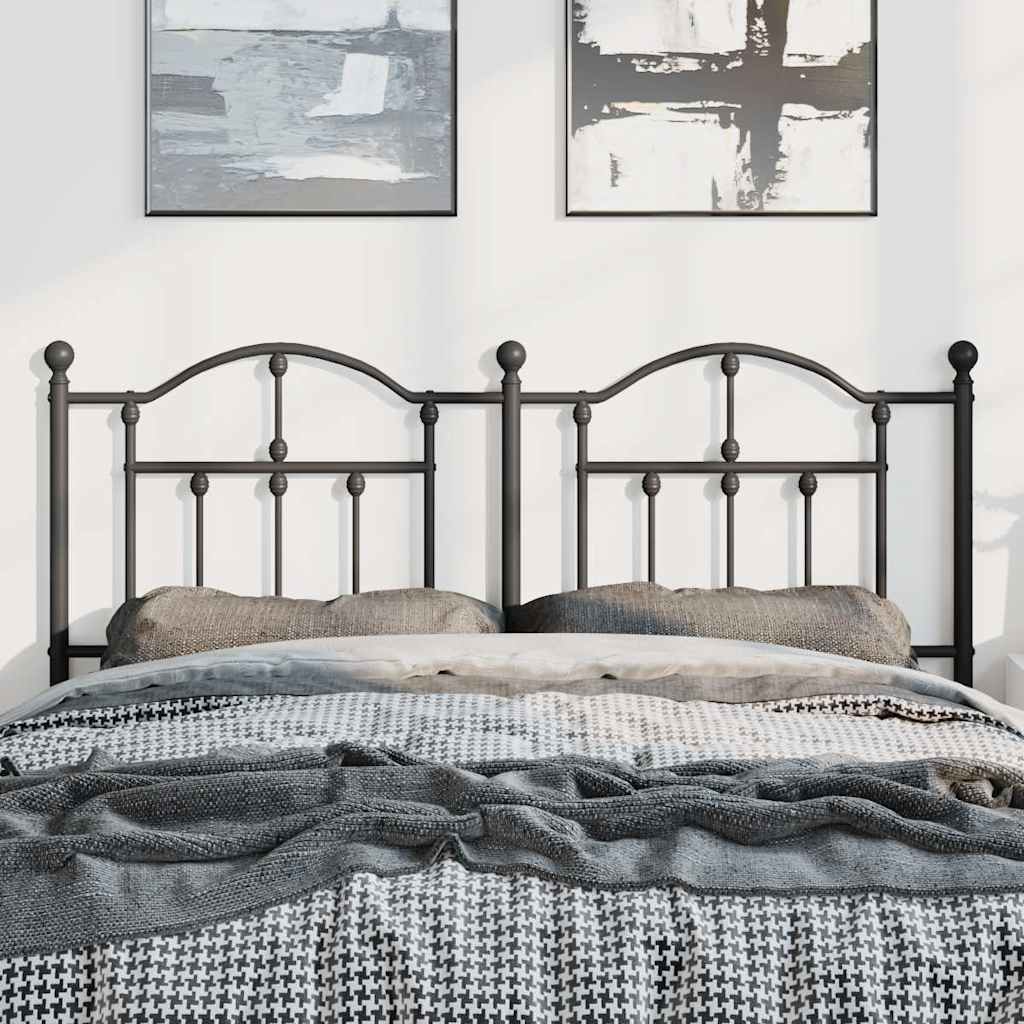 Tête de lit de remplacement métal noir 150 cm - XIOS