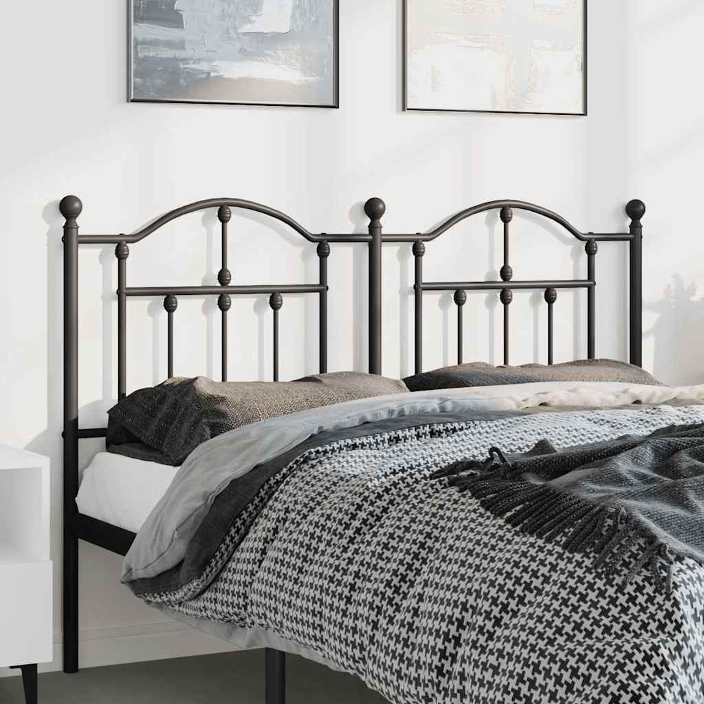 Tête de lit de remplacement métal noir 150 cm - XIOS