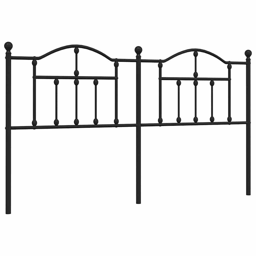 Tête de lit de remplacement métal noir 160 cm - XIOS
