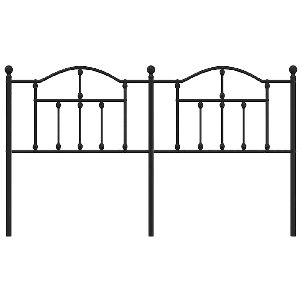 Tête de lit de remplacement métal noir 160 cm - XIOS
