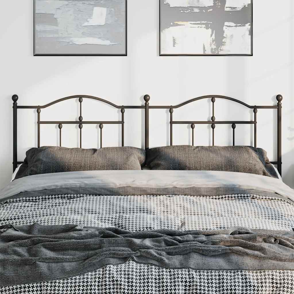 Tête de lit de remplacement métal noir 180 cm - XIOS