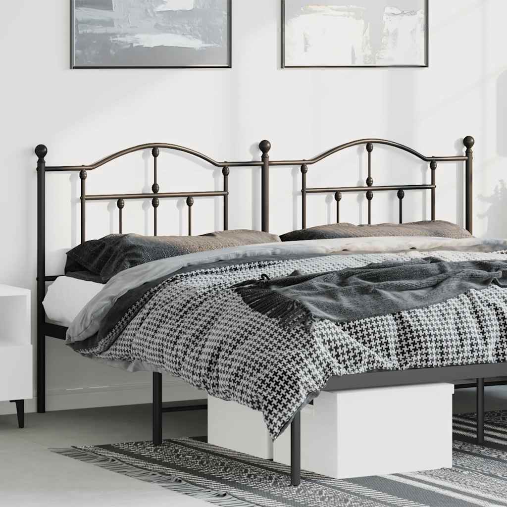 Tête de lit de remplacement métal noir 180 cm - XIOS