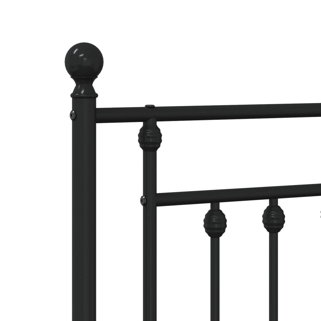 Tête de lit de remplacement métal noir 80 cm - XIOS