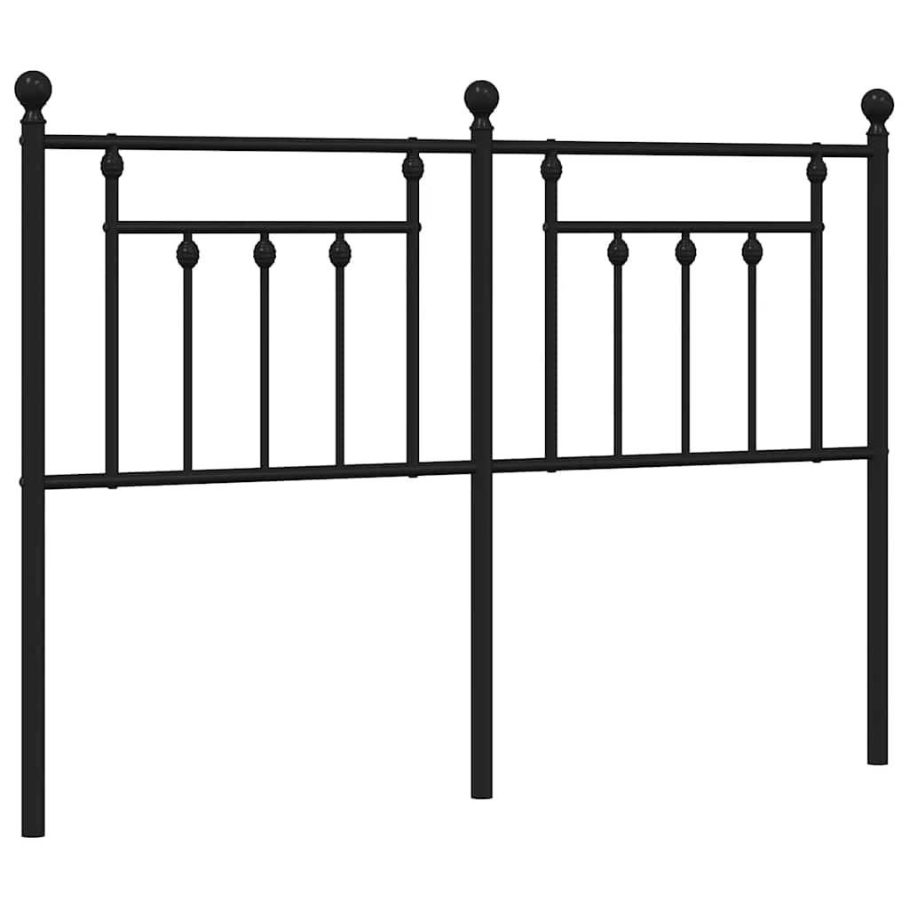 Tête de lit de remplacement métal noir 135 cm - XIOS