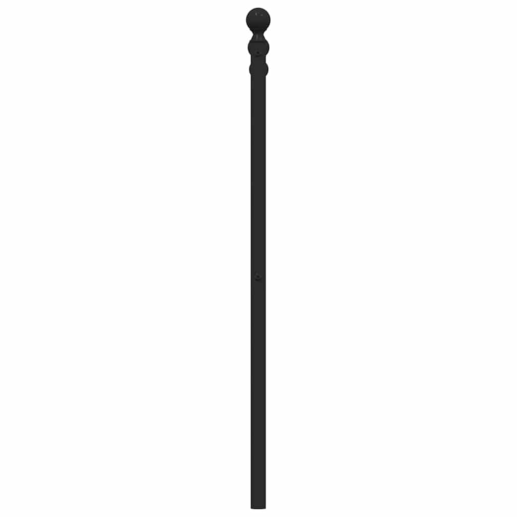 Tête de lit de remplacement métal noir 135 cm - XIOS