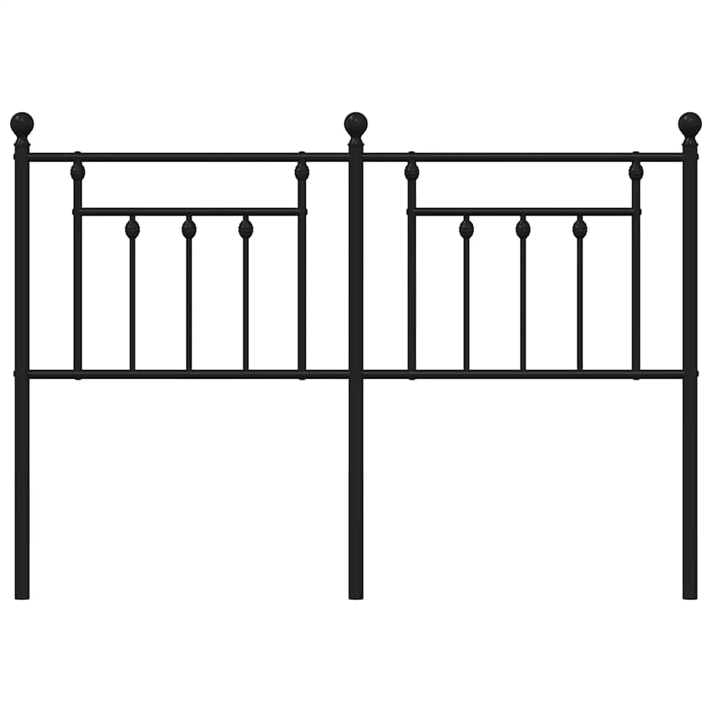 Tête de lit de remplacement métal noir 140 cm - XIOS
