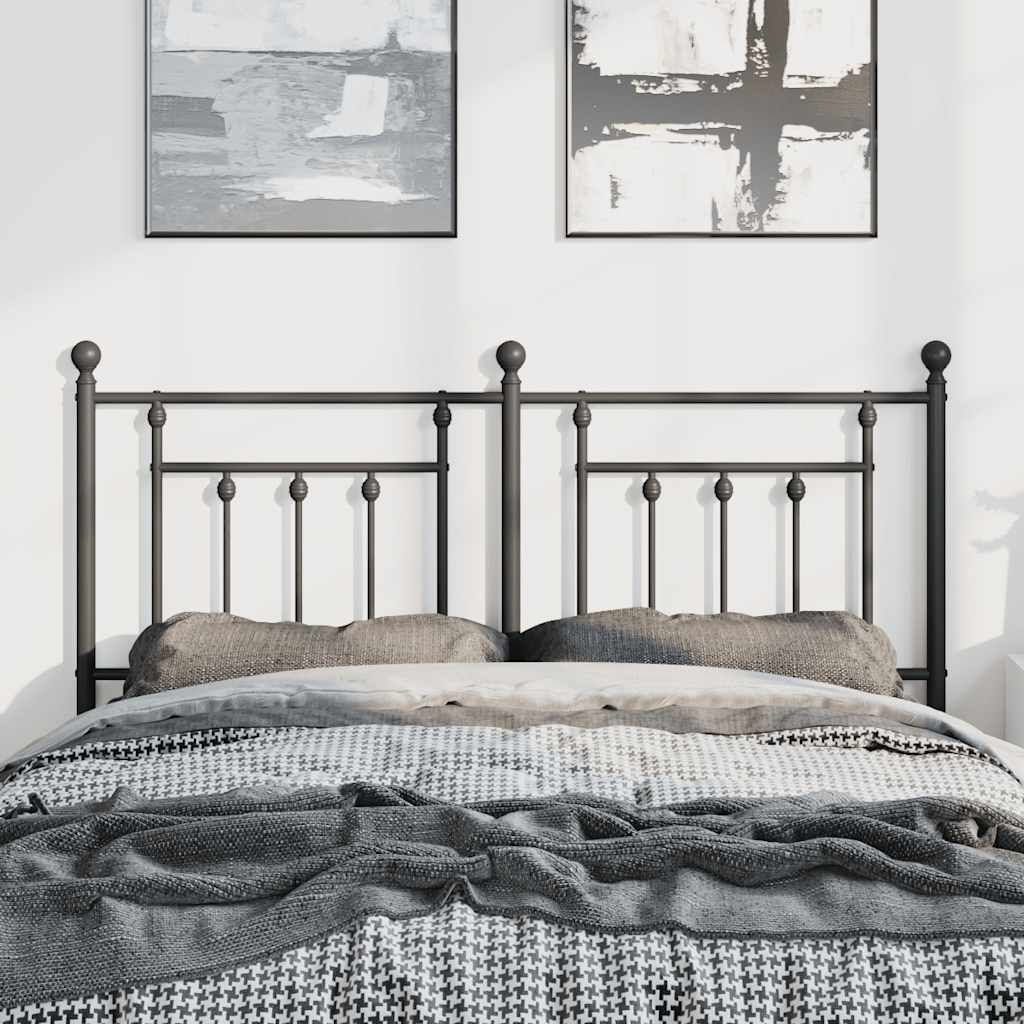 Tête de lit de remplacement métal noir 150 cm - XIOS