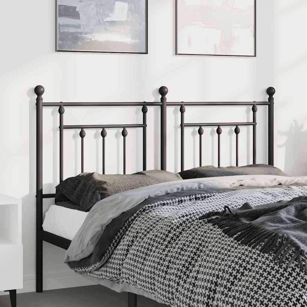 Tête de lit de remplacement métal noir 150 cm - XIOS