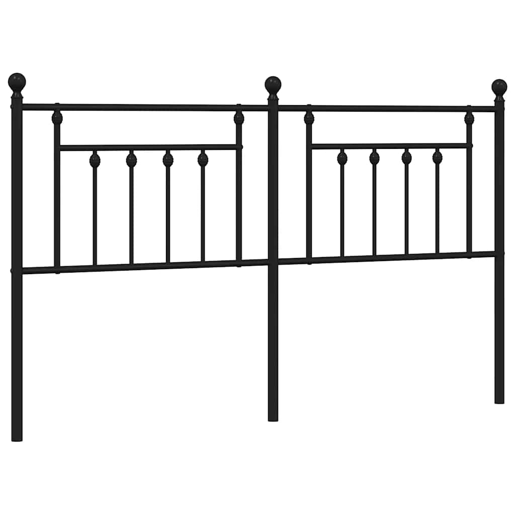 Tête de lit de remplacement métal noir 180 cm - XIOS