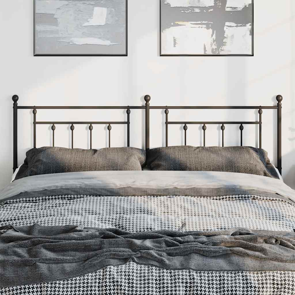 Tête de lit de remplacement métal noir 180 cm - XIOS