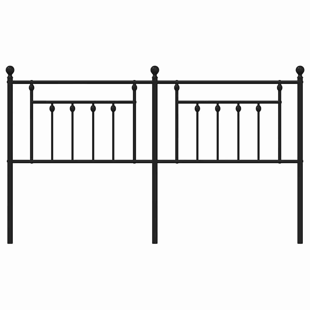 Tête de lit de remplacement métal noir 180 cm - XIOS