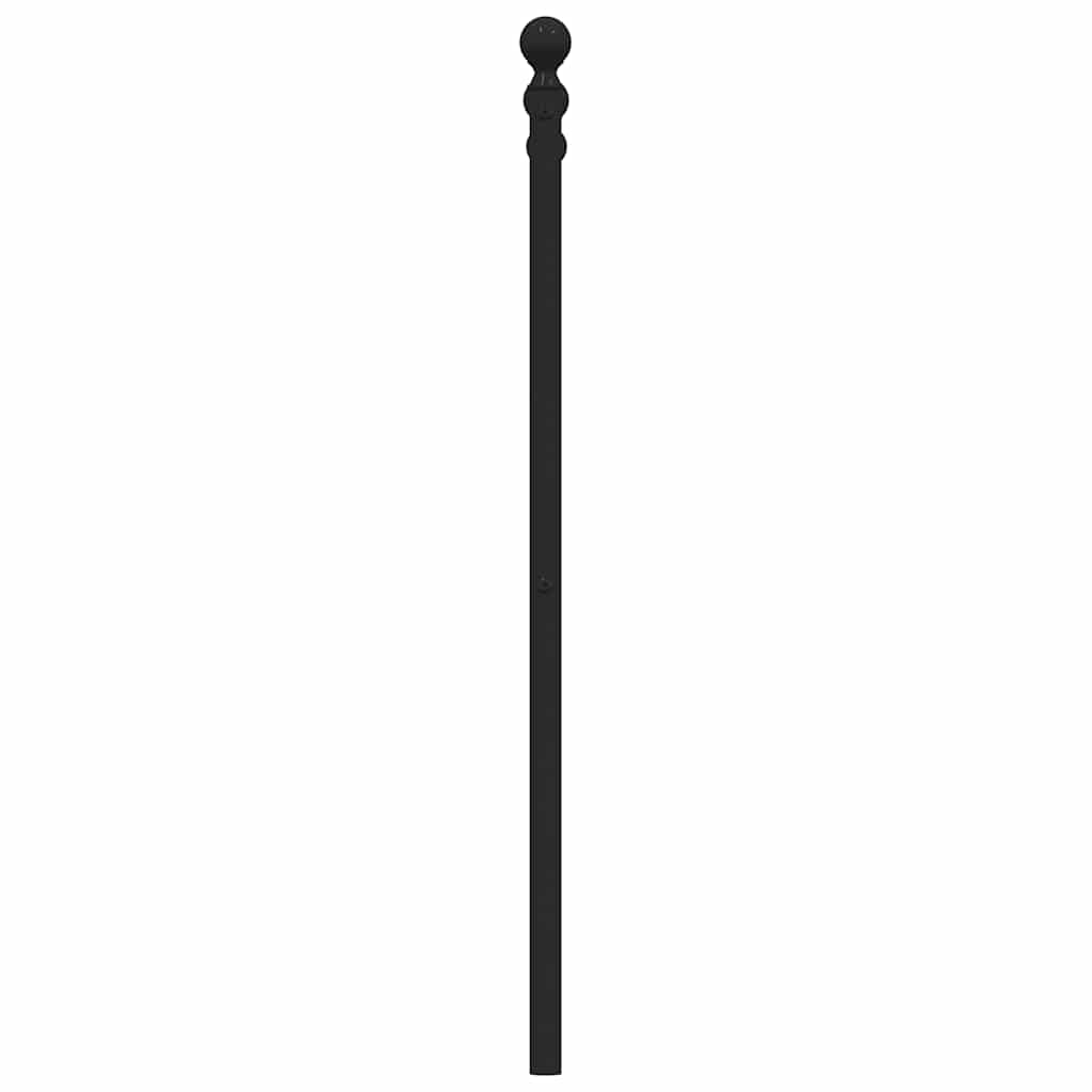 Tête de lit de remplacement métal noir 180 cm - XIOS